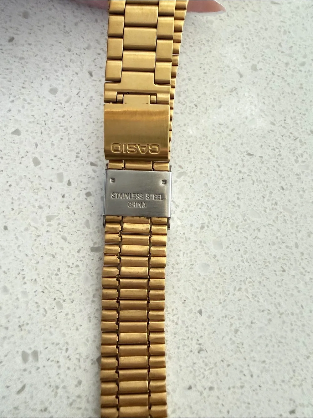 Casio Gold Digital Illuminator Stainless Steel Bracelet Watch